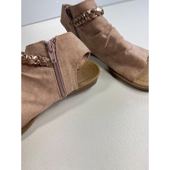 Blowfish  Gold Braided Gladiator Sandal Booties Size 2 Toddler Girls Summer - Picture 3 of 6